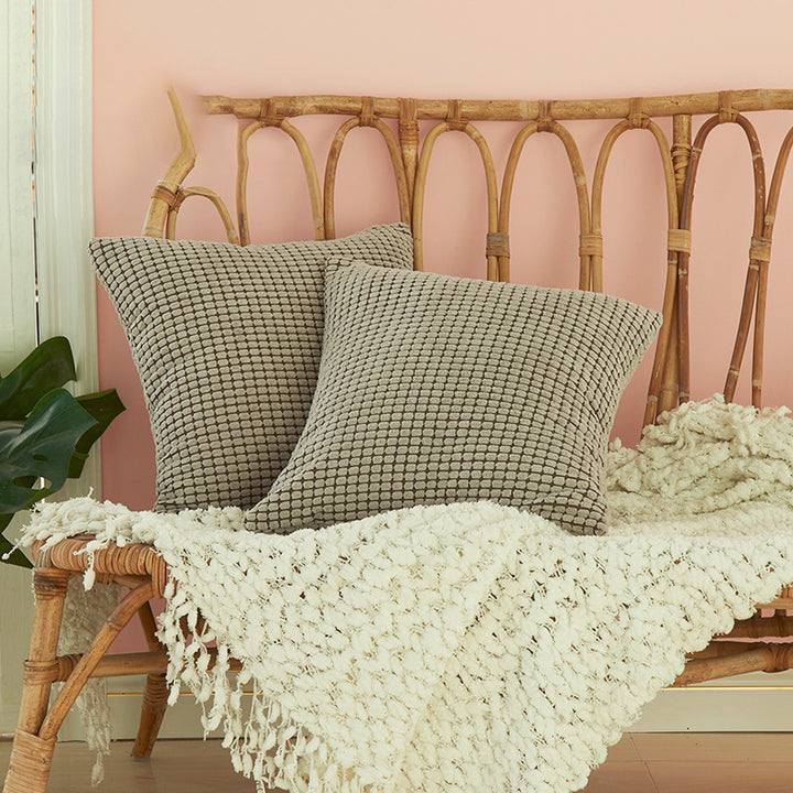 Textured Square Decorative Pillow