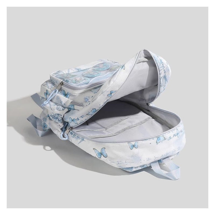Stylish Butterfly Print Backpack Bowlift
