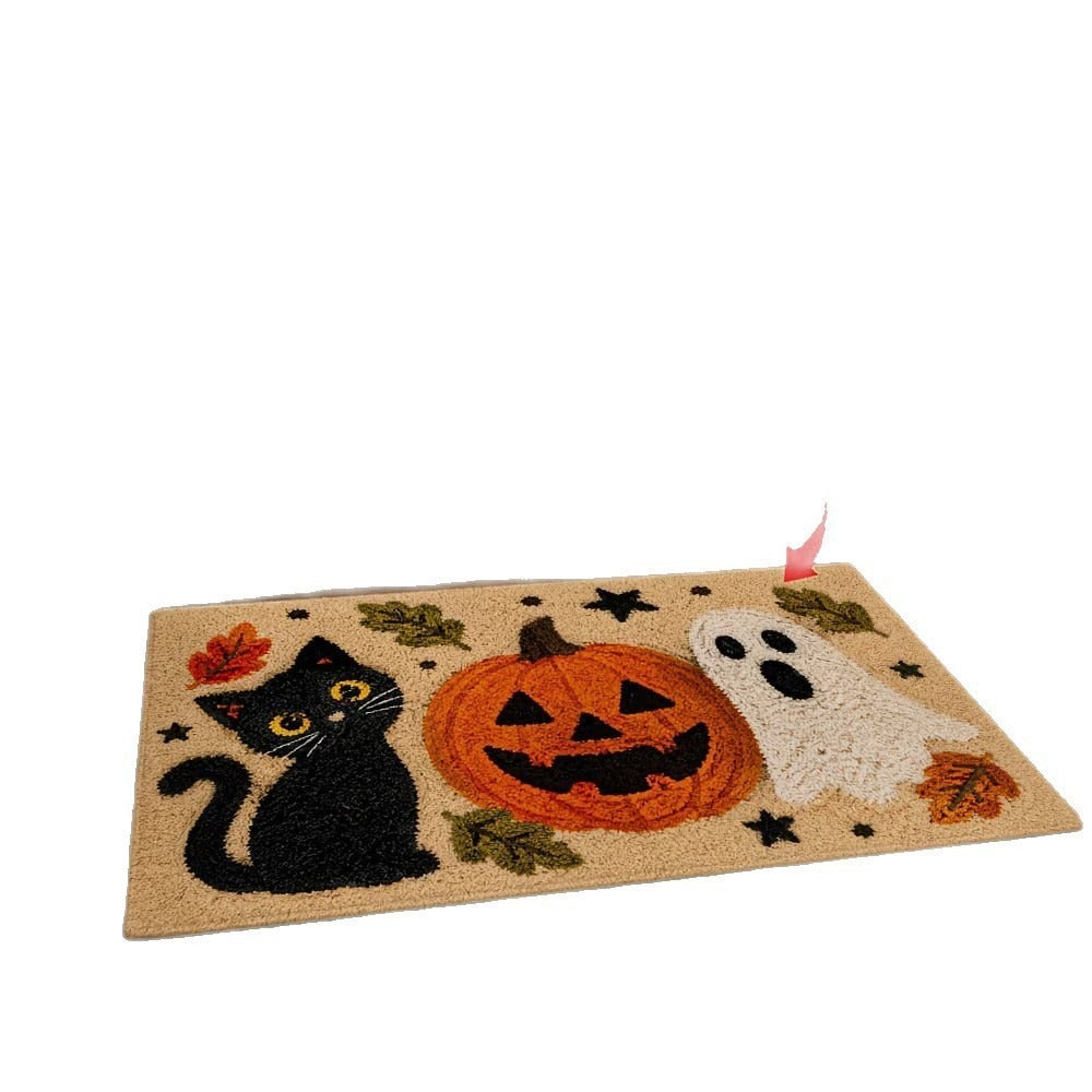 Autumn-Themed Plush Decorative Mat Bowlift