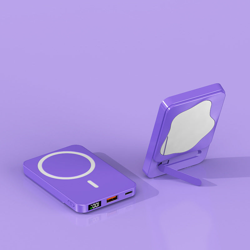 Powerbank with Integrated Cosmetic Mirror and Multifunctional Charging Port Bowlift
