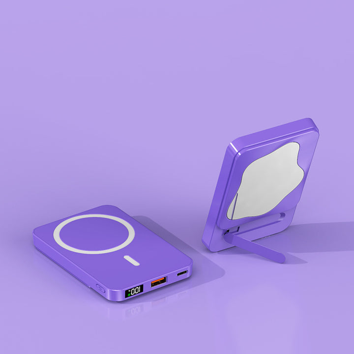 Powerbank with Integrated Cosmetic Mirror and Multifunctional Charging Port Bowlift