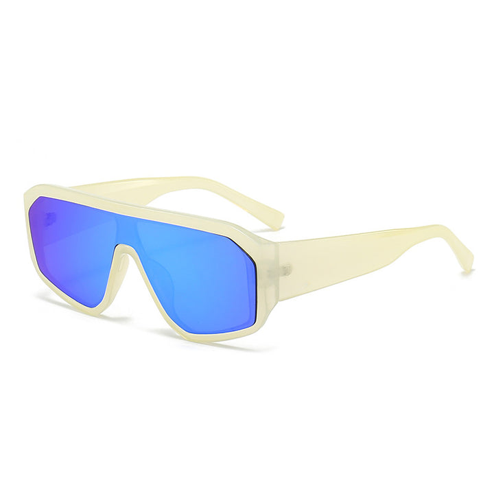 Men's Futuristic Oversized Shield Sunglasses Bowlift
