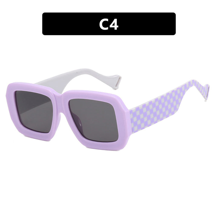 Women's fashionable sunglasses with square design and chic pattern Bowlift