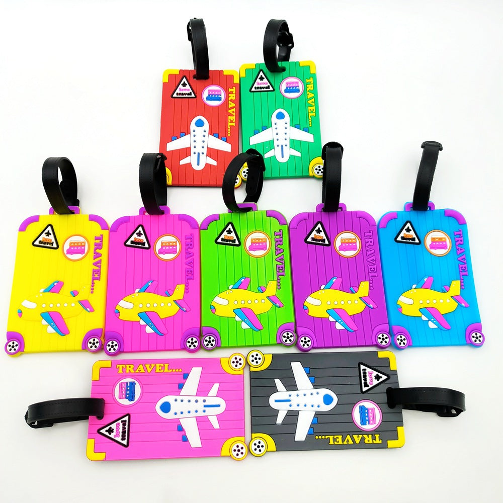 Airplane-Themed Travel Luggage Tag Bowlift