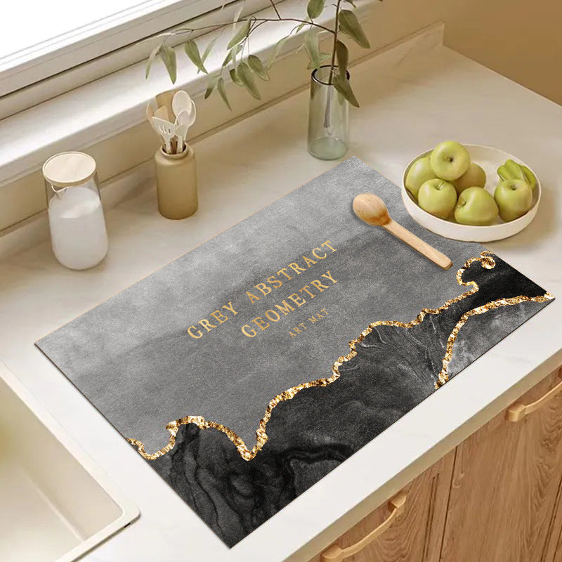Abstract Geometric Kitchen Mat Bowlift