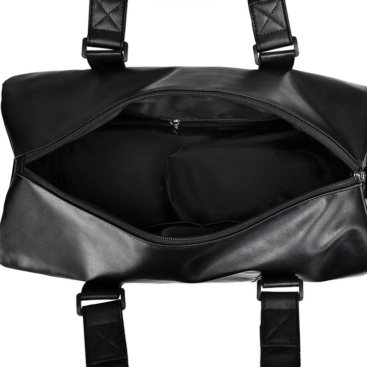 Premium Leather Weekender Duffel Bag Bowlift