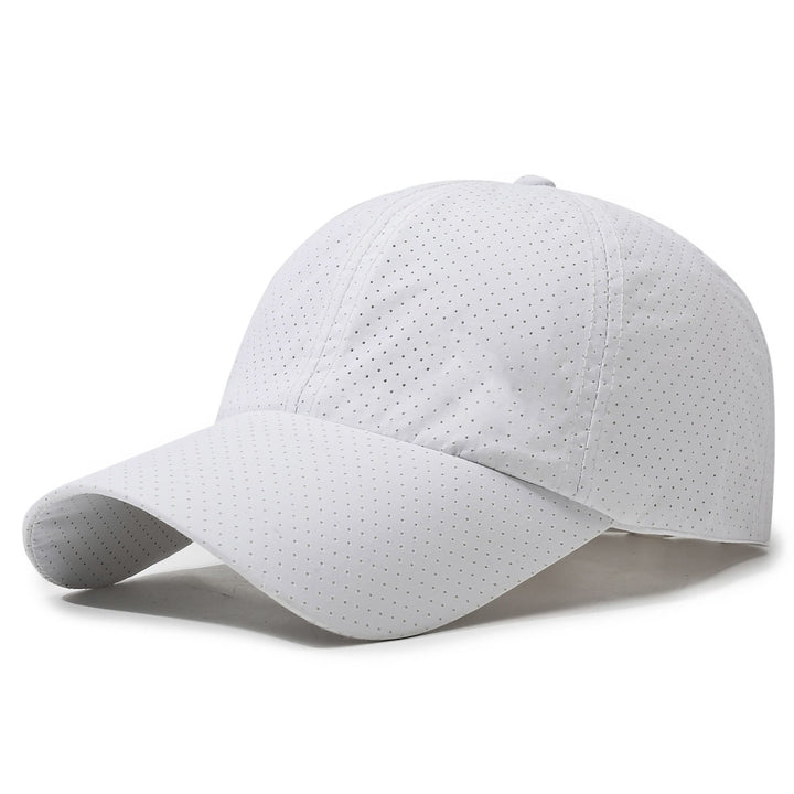 Women's Breathable Sport Cap with Hole Pattern Bowlift