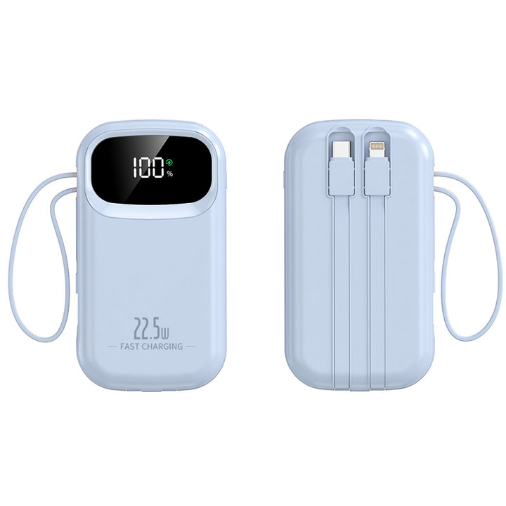 Portable power bank with fast charging connection and LCD display Bowlift