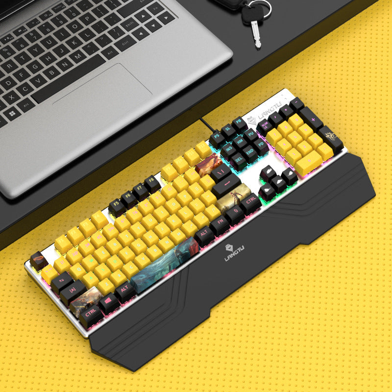 Ergonomic RGB Mechanical Gaming Keyboard Bowlift