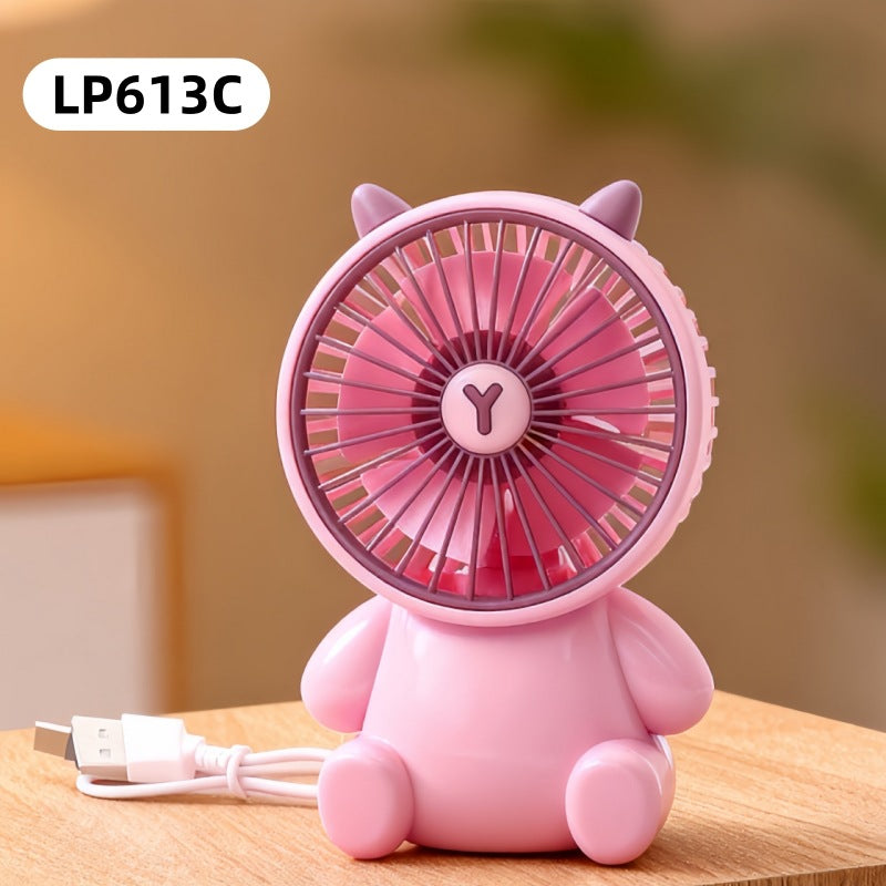 Women's portable USB handheld fan in playful animal design Bowlift