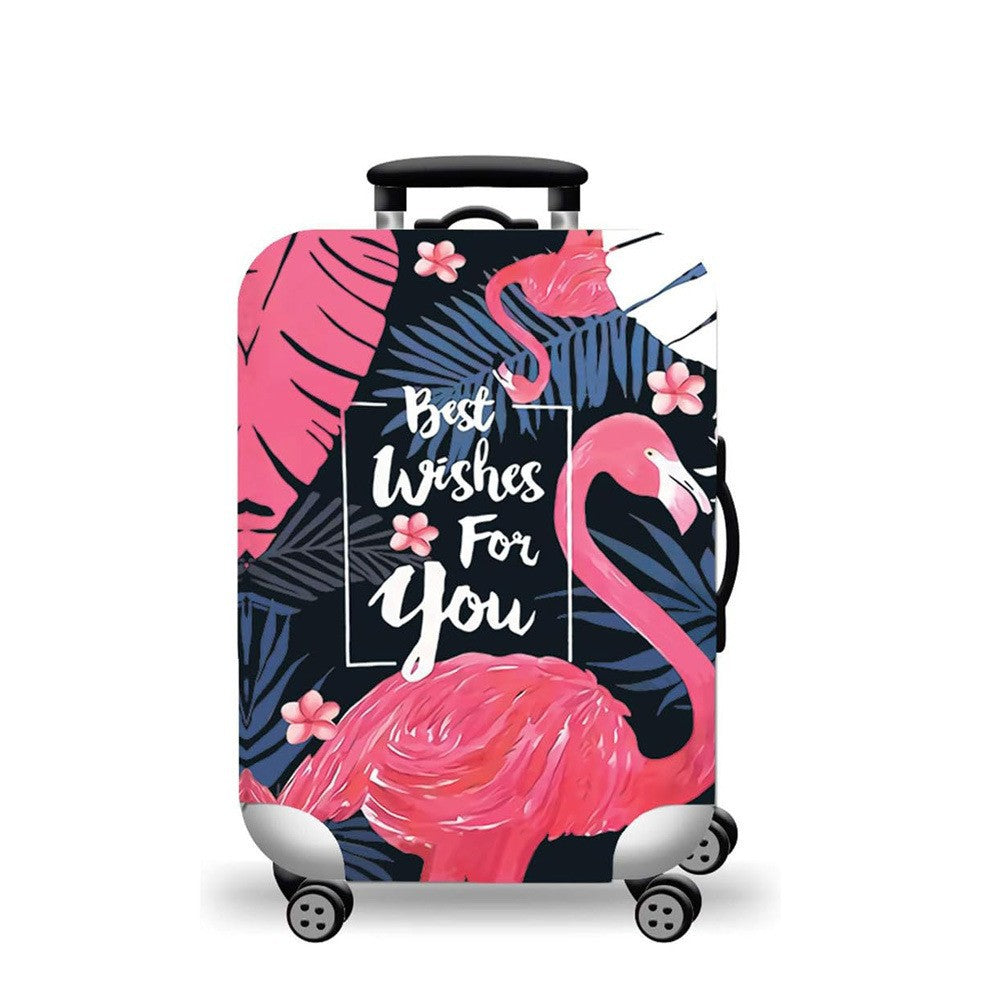 Women hard shell suitcase with stylish flamingo design Bowlift