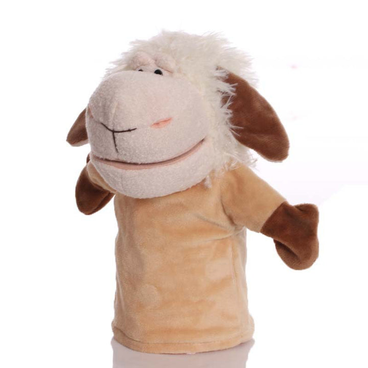 Plush Tiger Hand Puppet With Soft Fleece Movable Mouth Embroidered Features