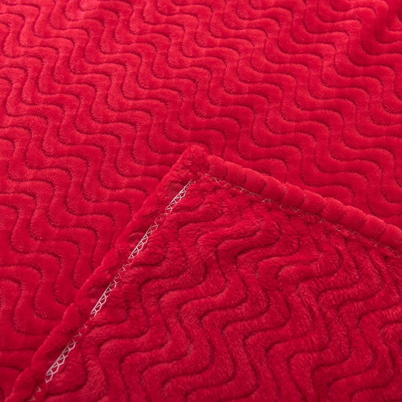 Ladies Cozy Wave Texture Blanket Bowlift