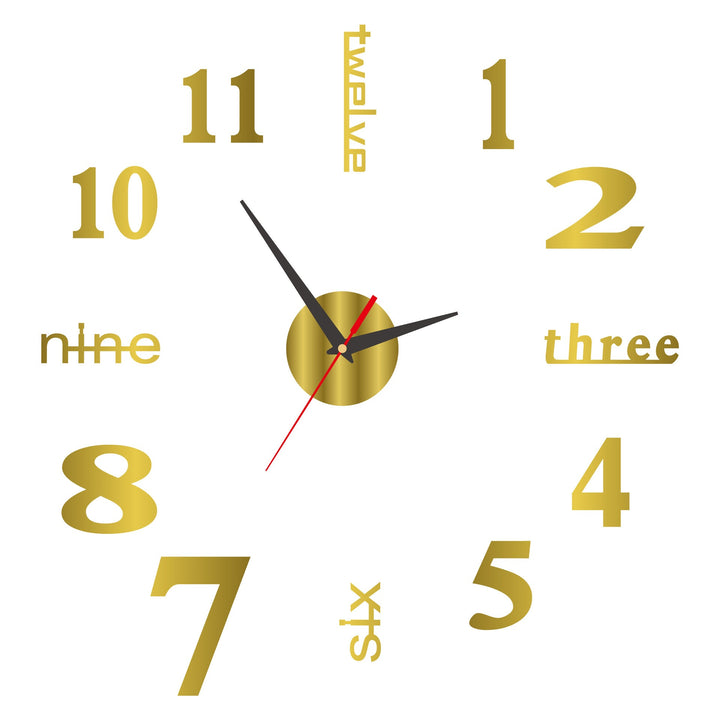 Luminous Frameless 3D Wall Clock Bowlift