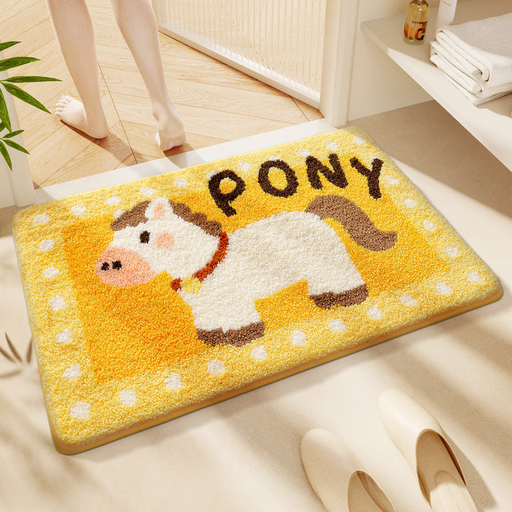 Cute Cartoon Cat Bath Rug Bowlift