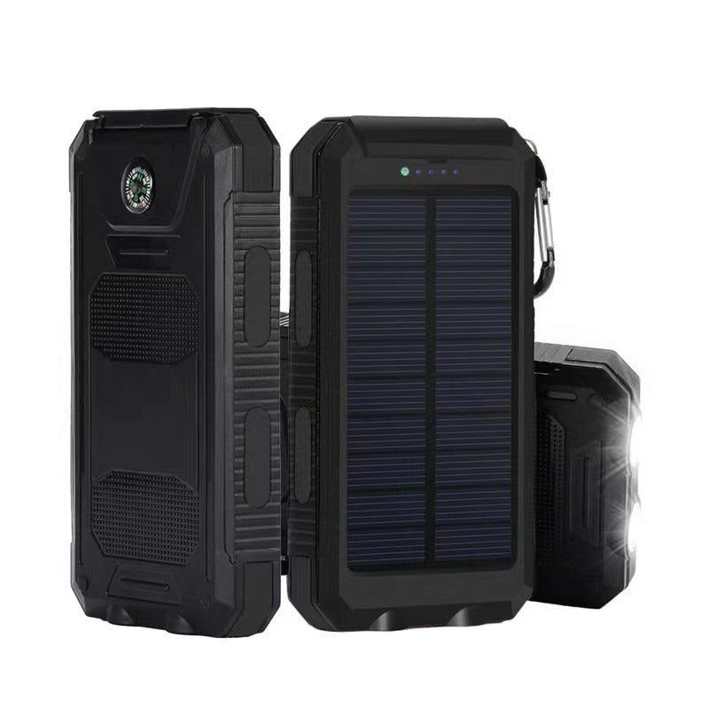 Solar Power Bank with Durable Housing and LED Charging Indicator Bowlift
