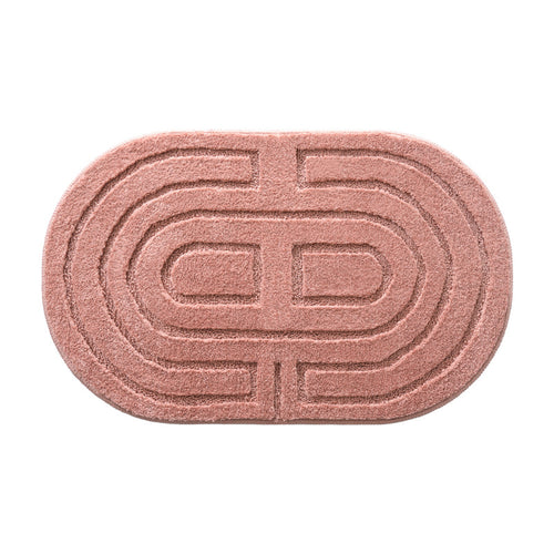 Plush Abstract Bath Mat Bowlift