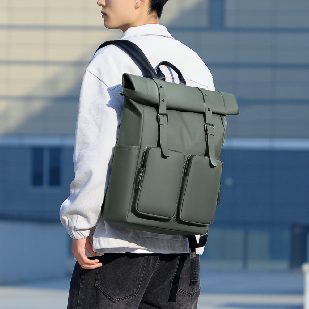 Roll-Top Waterproof Backpack Bowlift