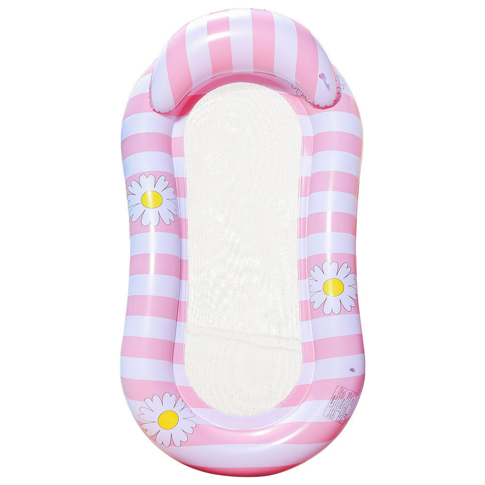 Women's Inflatable Lounger with Flower Design Bowlift