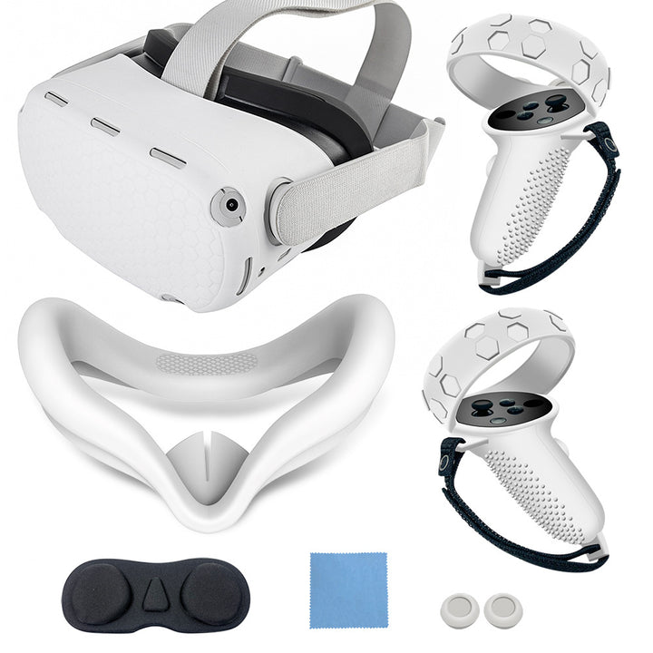 VR-Accessory-Set with Ergonomic Mount and Protection for Controller Bowlift
