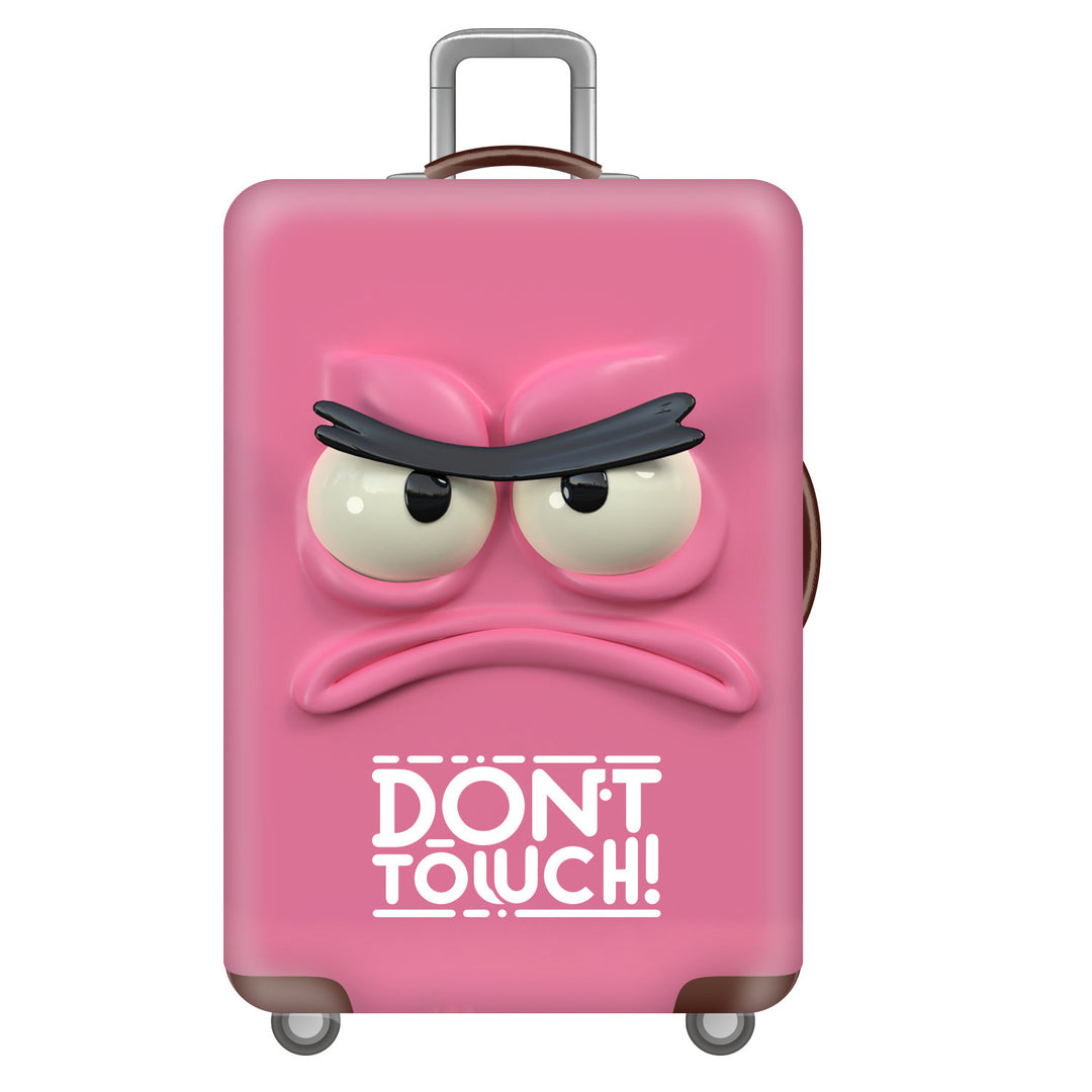 Unisex hard-shell suitcase with funny monster design Bowlift