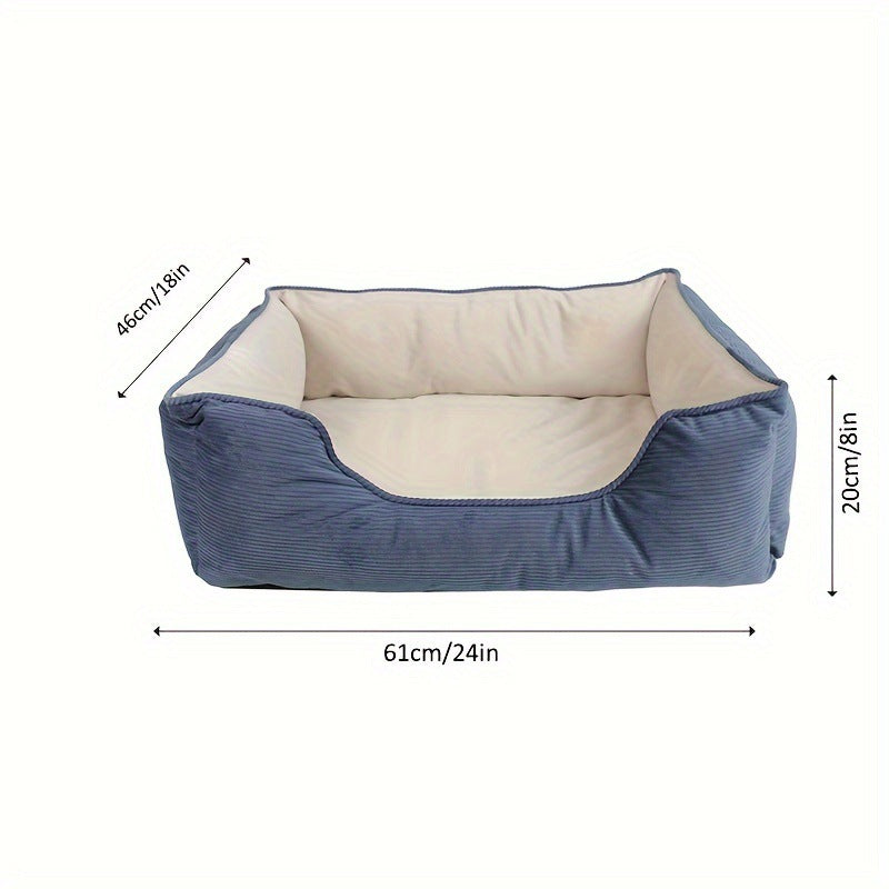 Luxury Plush Bolstered Dog Bed