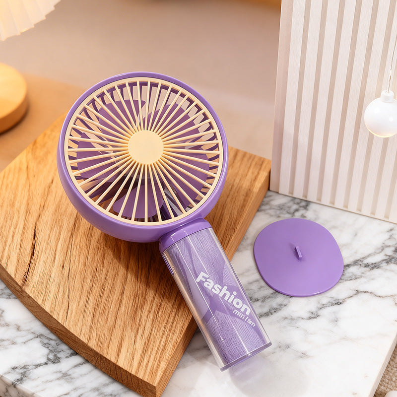 Women's Portable Mini Fan with Playful Design Bowlift