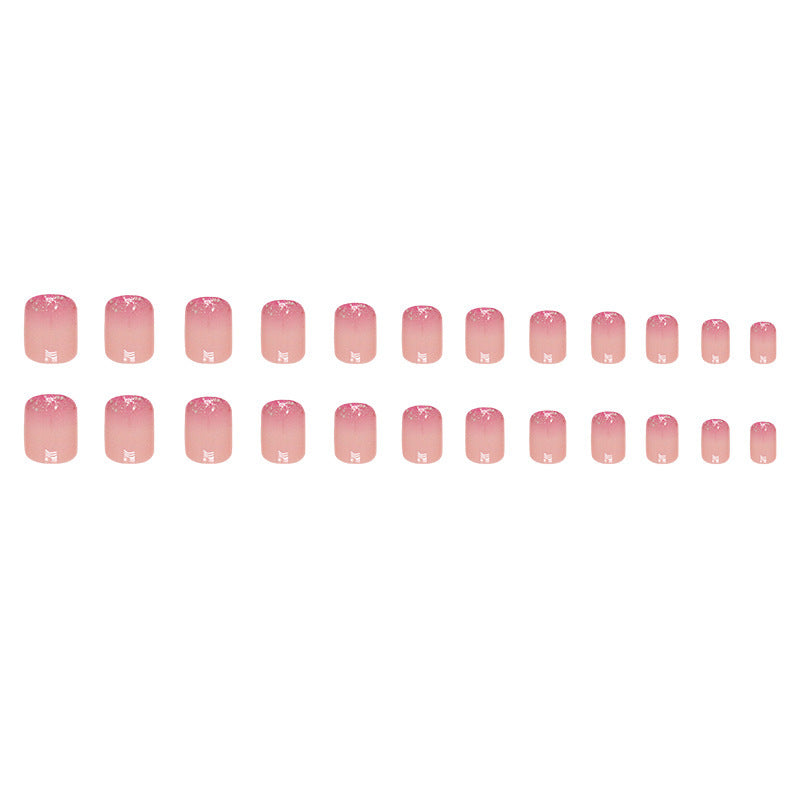 Glitter Ombre Nail Extensions Bowlift