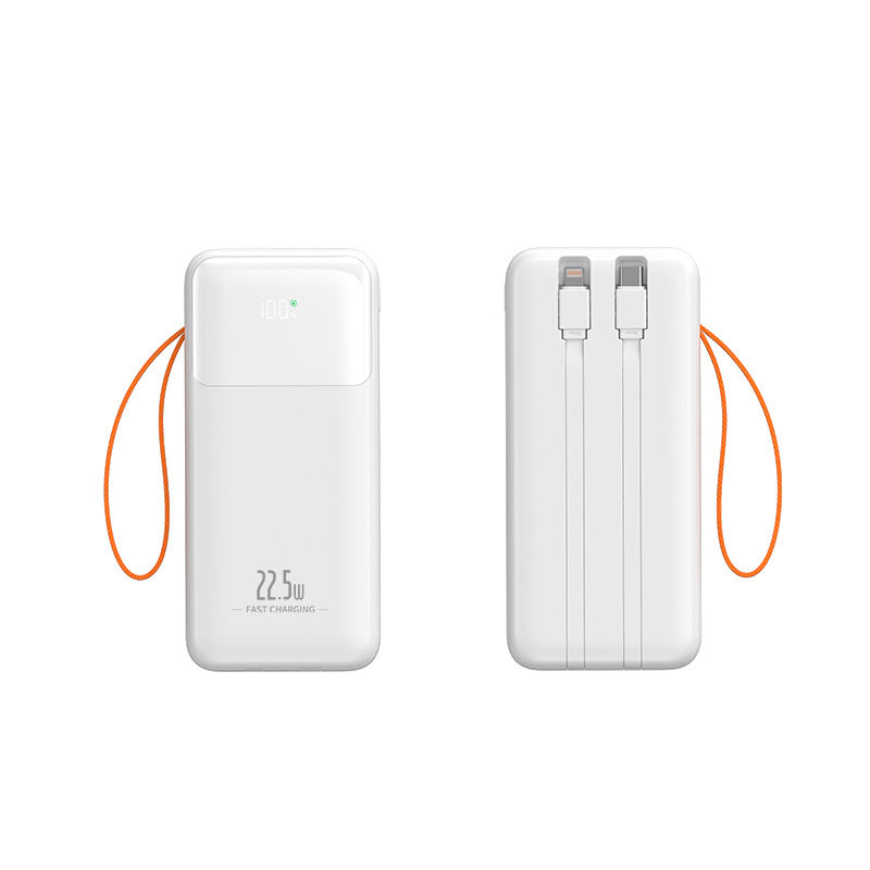 Portable power bank with integrated cable management and fast charging function Bowlift
