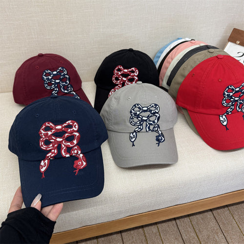 Women's Embroidered Graphic Baseball Cap Bowlift