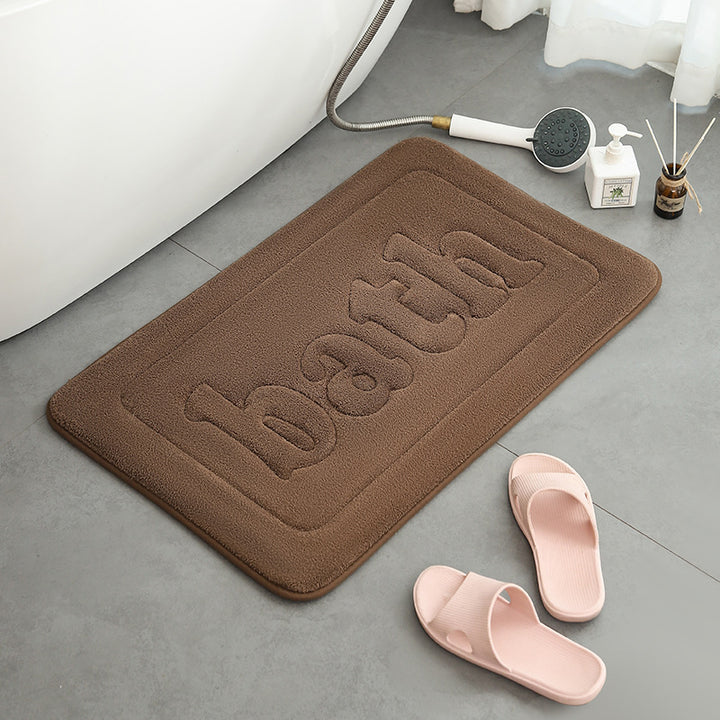 Absorbent Memory Foam Bath Mat Bowlift