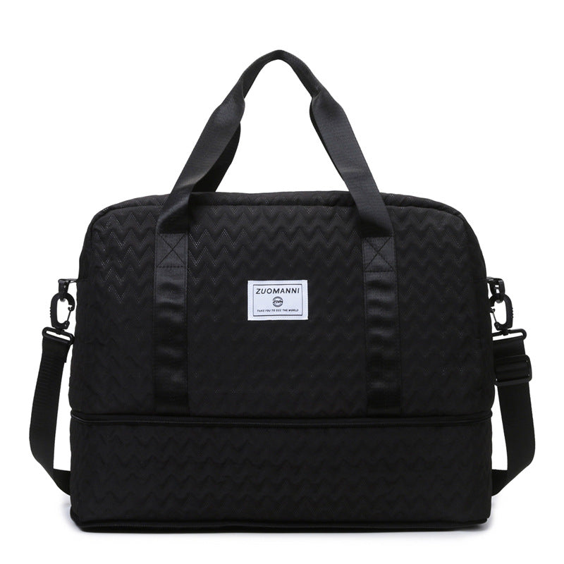 Sporty Tote Bag with Structured Outer Material Bowlift