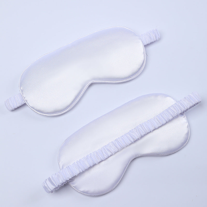 Women's nano silk sleep mask with padded eye area, adjustable elastic band, and storage pouch Bowlift