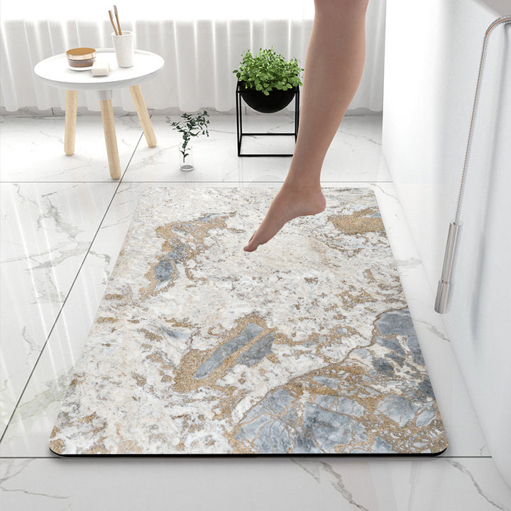 Soft Touch Marble Bath Mat Bowlift