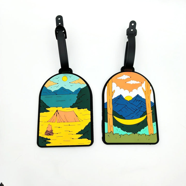 Adventure-Themed Luggage Tag Bowlift