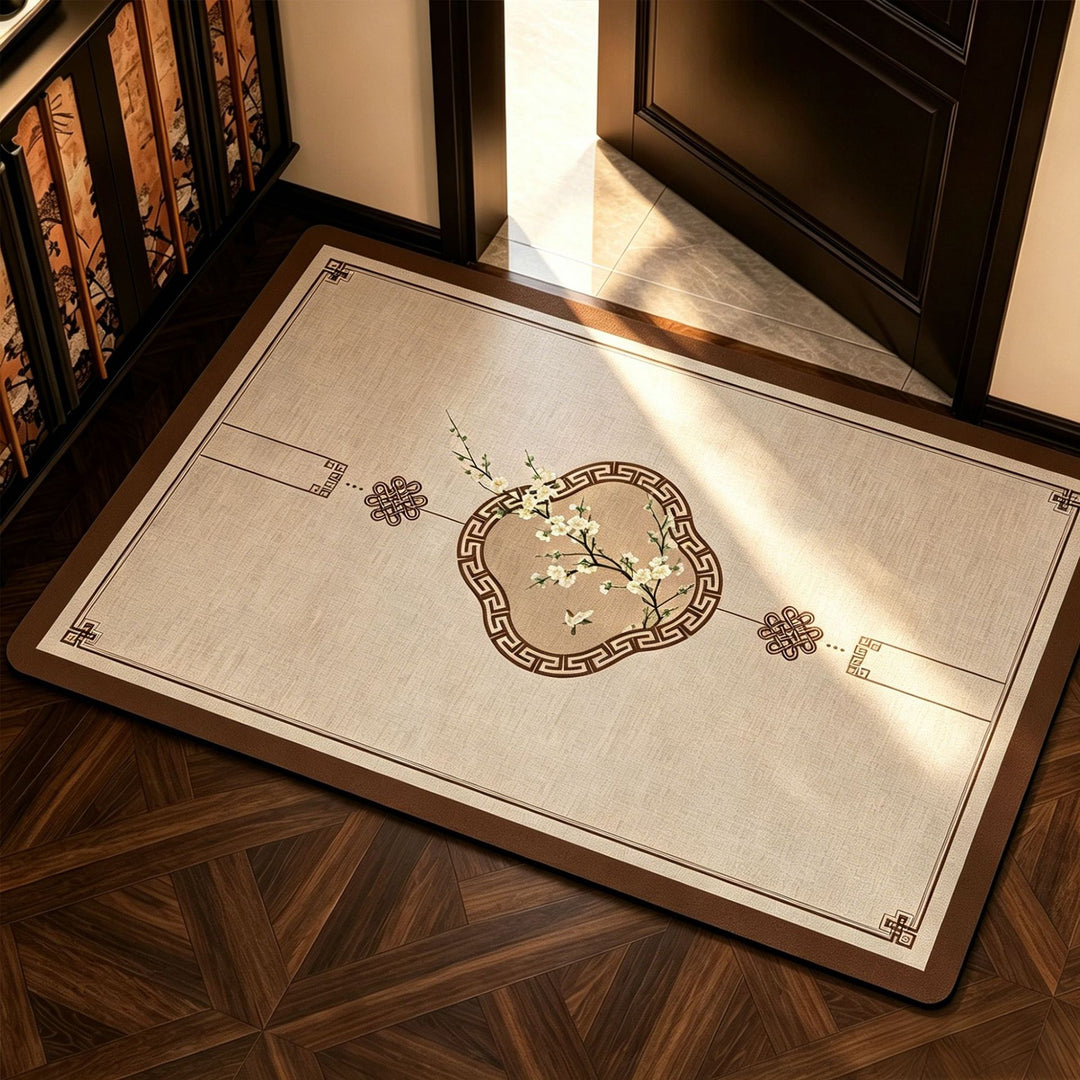 Elegant Geometric Bathroom Mat Bowlift