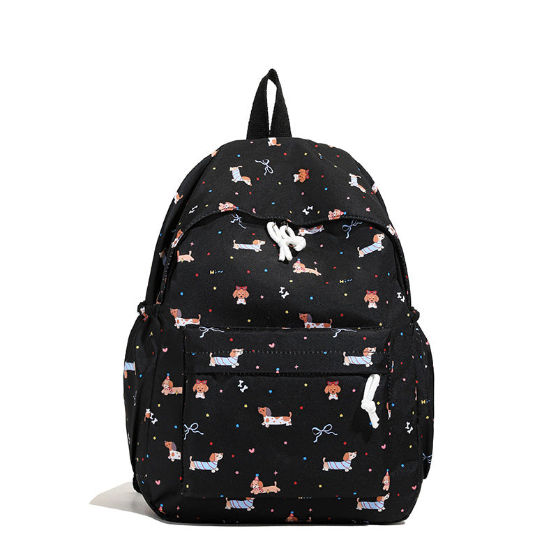 Backpack with Cheerful Dog Motif Bowlift