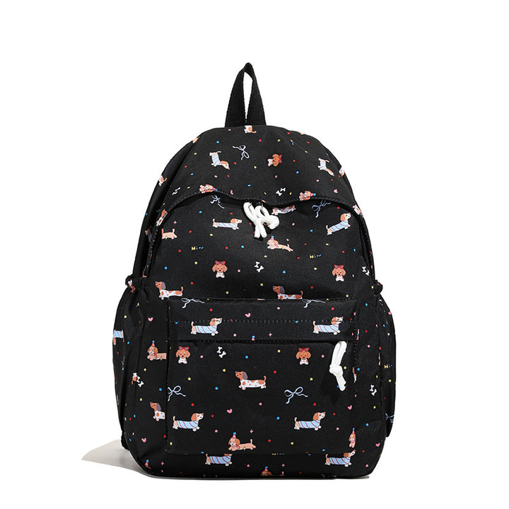 Backpack with Cheerful Dog Motif Bowlift