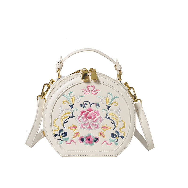 Vintage Floral Embroidered Handbag Bowlift