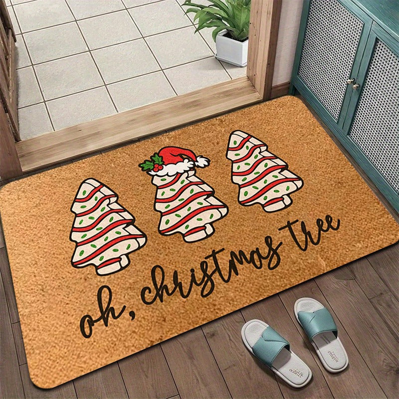 Festive Holiday Door Mat Bowlift