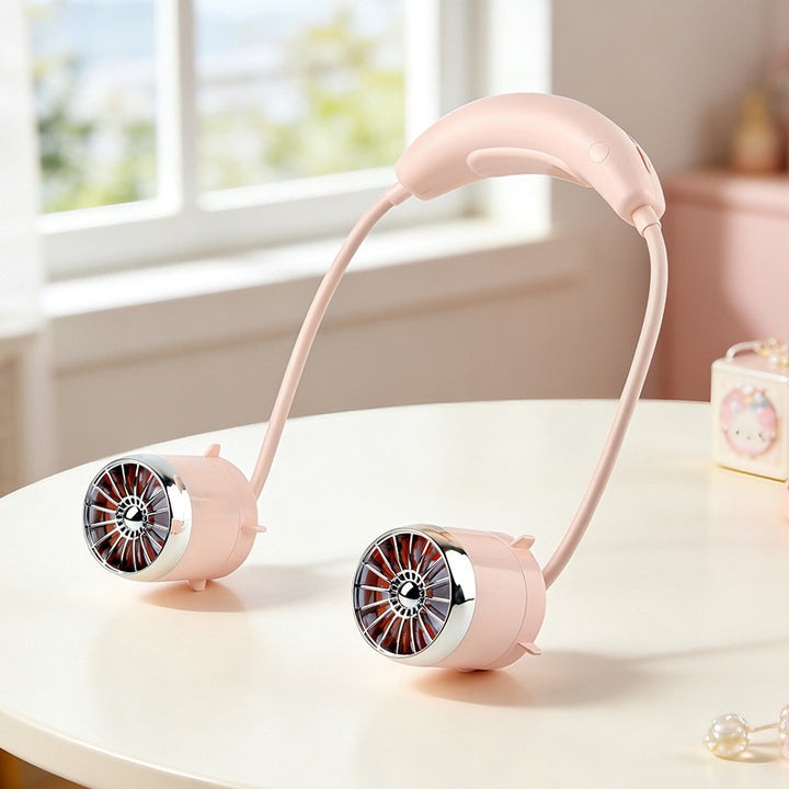 Unisex Portable Neck Fan with Flexible Adjustment Bowlift