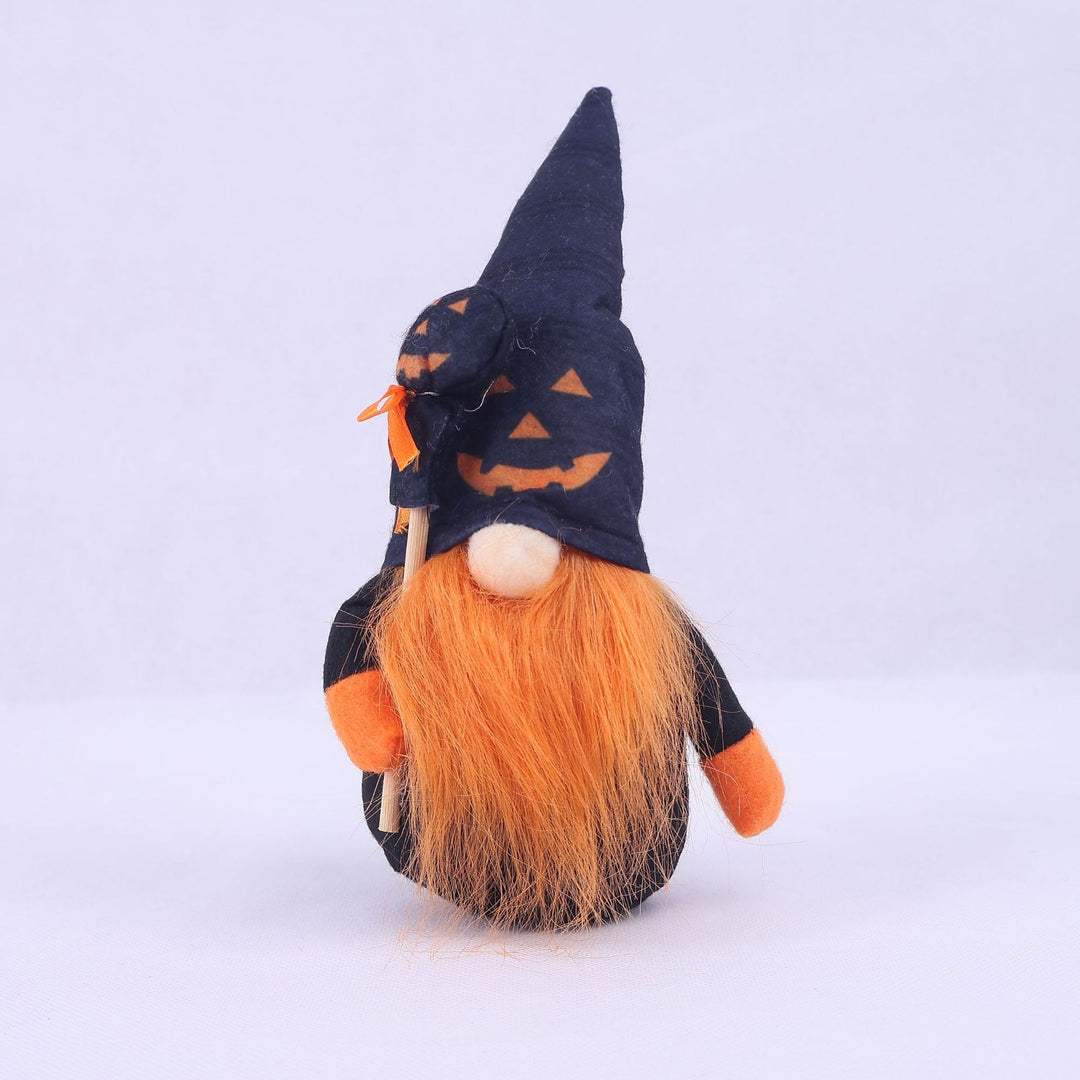 Halloween decoration figure with witch hat