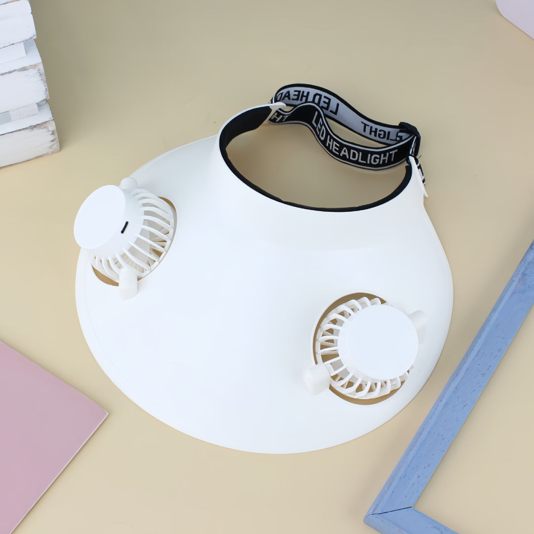 Ladies Portable Cooling Cap with Fan Function Bowlift
