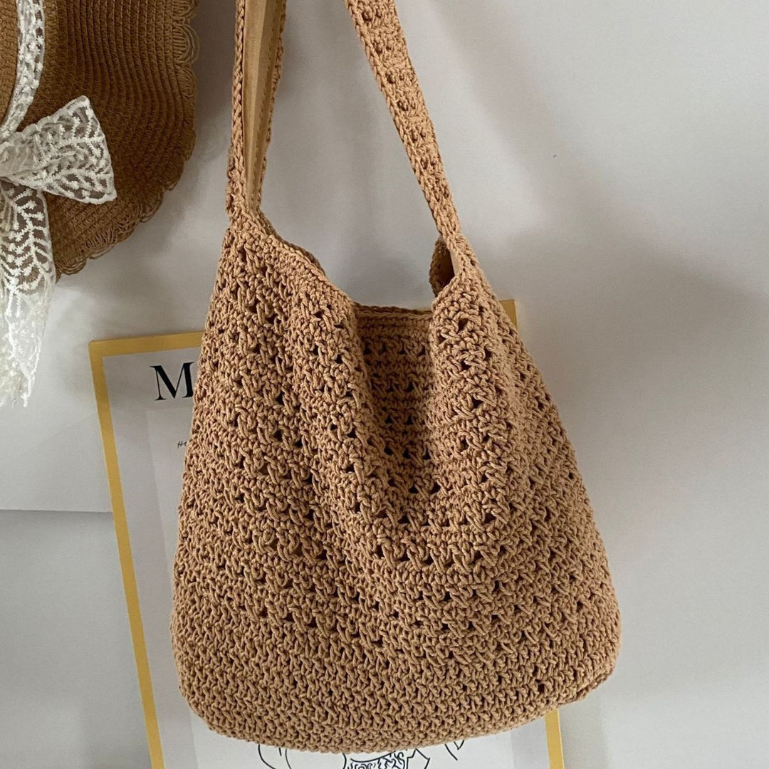 Hand-knotted leisure shoulder bag Bowlift