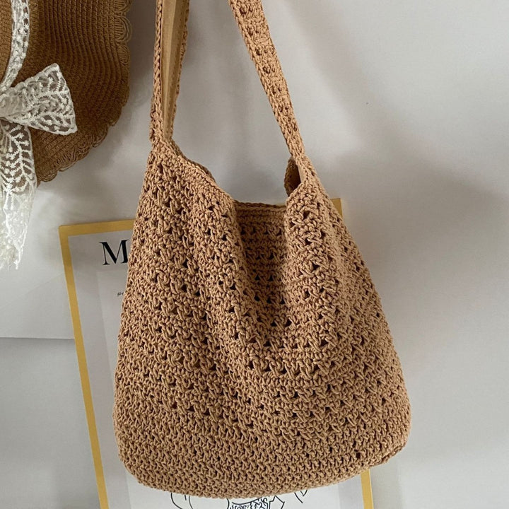 Hand-knotted leisure shoulder bag Bowlift