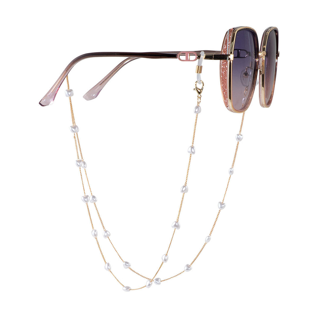 Pearl-Linked Eyewear Holder Bowlift