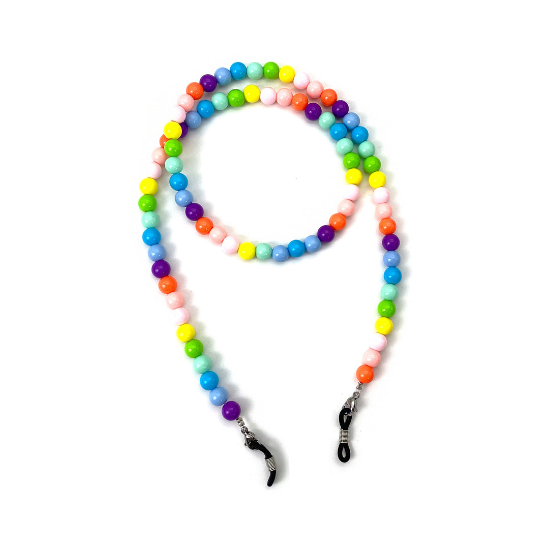 Colorful Beaded Eyewear Retention Chain Bowlift