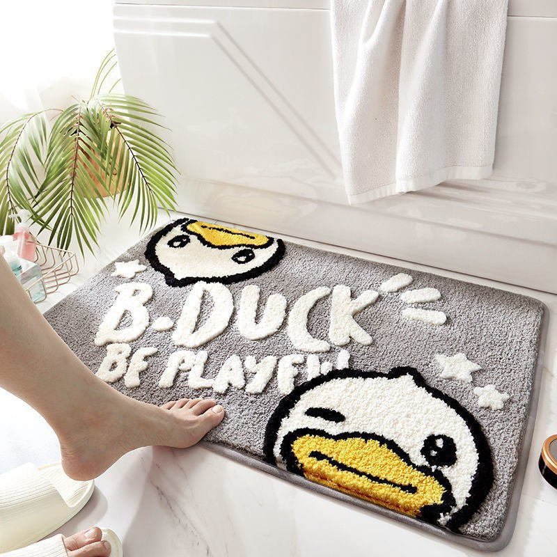 Playful Duck-Themed Bath Mat