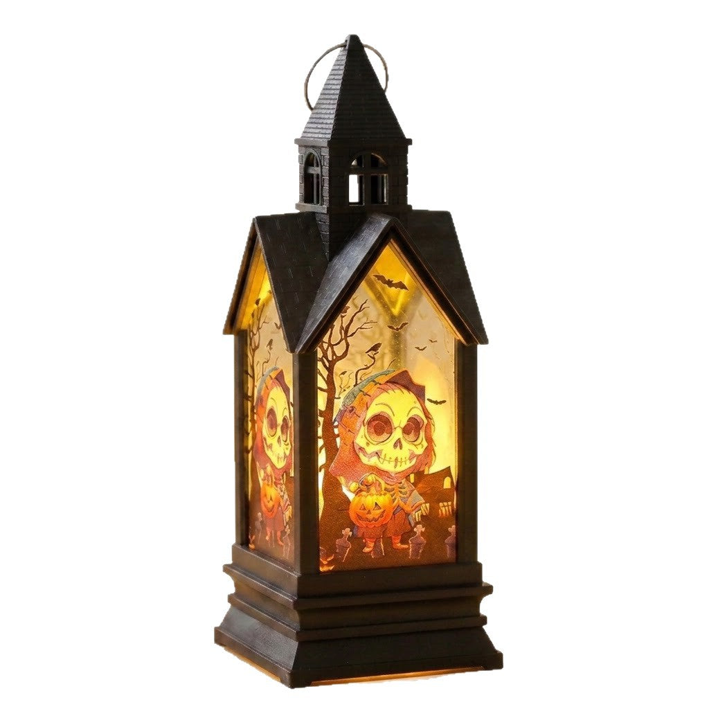 Pumpkin-shaped Halloween lantern