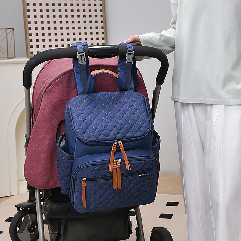 Quilted Multi-Functional Backpack Bowlift